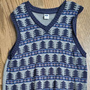 Janie and Jack Boys Christmas Tree Vest Size 6
